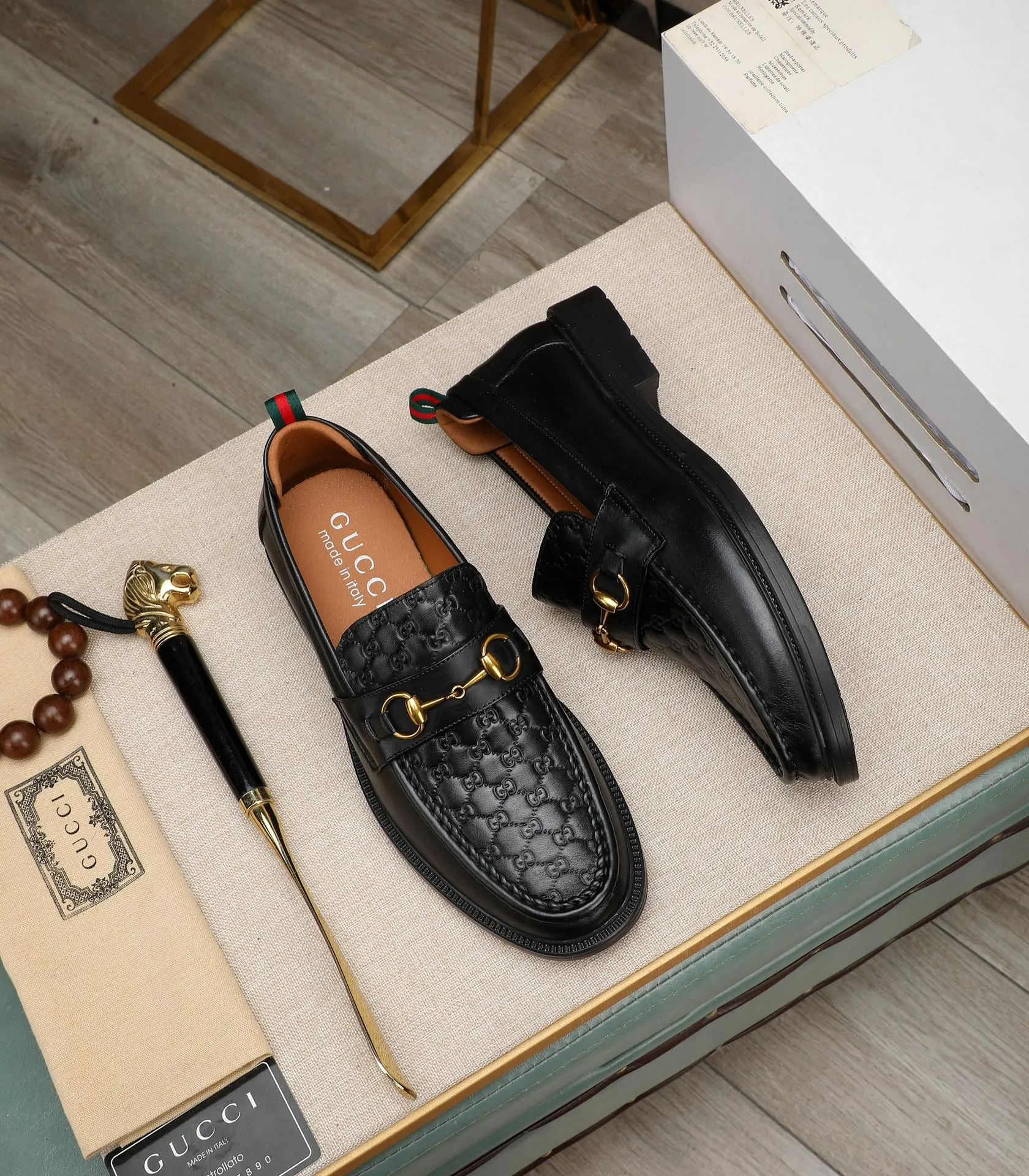 Men's men's shoes💰500📛📛Original (water-dyed cow lining) Gucci GUCCI official website formal shoes🌀 Italian🇮🇹imported cowhide➕top imported water-dyed cowhide lining💋Finely handmade original bottom, the real thing looks better when photographed in person Standard size 38-44